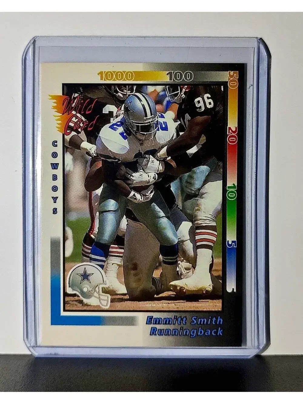 Emmitt Smith 1992 Wild Card NFL #161 Card Dallas Cowboys